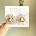 クリアフラワー ピアス/イヤリング