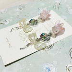 ♡レジン うさぎさんピアス/イヤリング♡