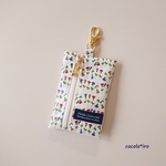 キーケース ( ランドセル ) リールキーホルダー付き　* コバナバーナ　col. offwhite