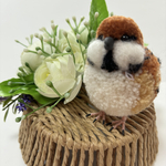 雀　すずめ　ポンポンインコ　野鳥　鳥　ぬいぐるみ　sparrow