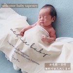 【名入れ無料】welcome baby タペストリー