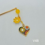 V48 かんざし　花火のかんざし　花火簪　カラフルかんざし