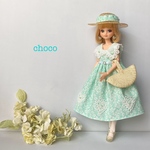 リカちゃん服　ブライス服　ミントの香る避暑地へ🌿👒