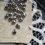 【10粒】10×8mm/シルバー/ミニハートチャーム