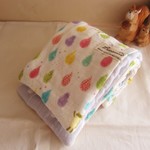 限定*８重ガーゼマフラーフェイスタオル*colorfulカエルとdrop