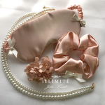 【再販】ビンテージサテン♡アイマスク＆シュシュ