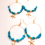 new!人気のスターフィッシュピアス！ターコイズ♡