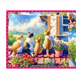 カットシール＊仲良しねこ＊うしろ姿が可愛い＊20枚＊オリジナル