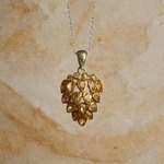 SALE＊古代スタイル＊天然シトリン　ネックレス　SV