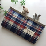 あきのすけ様専用　チェック　長財布