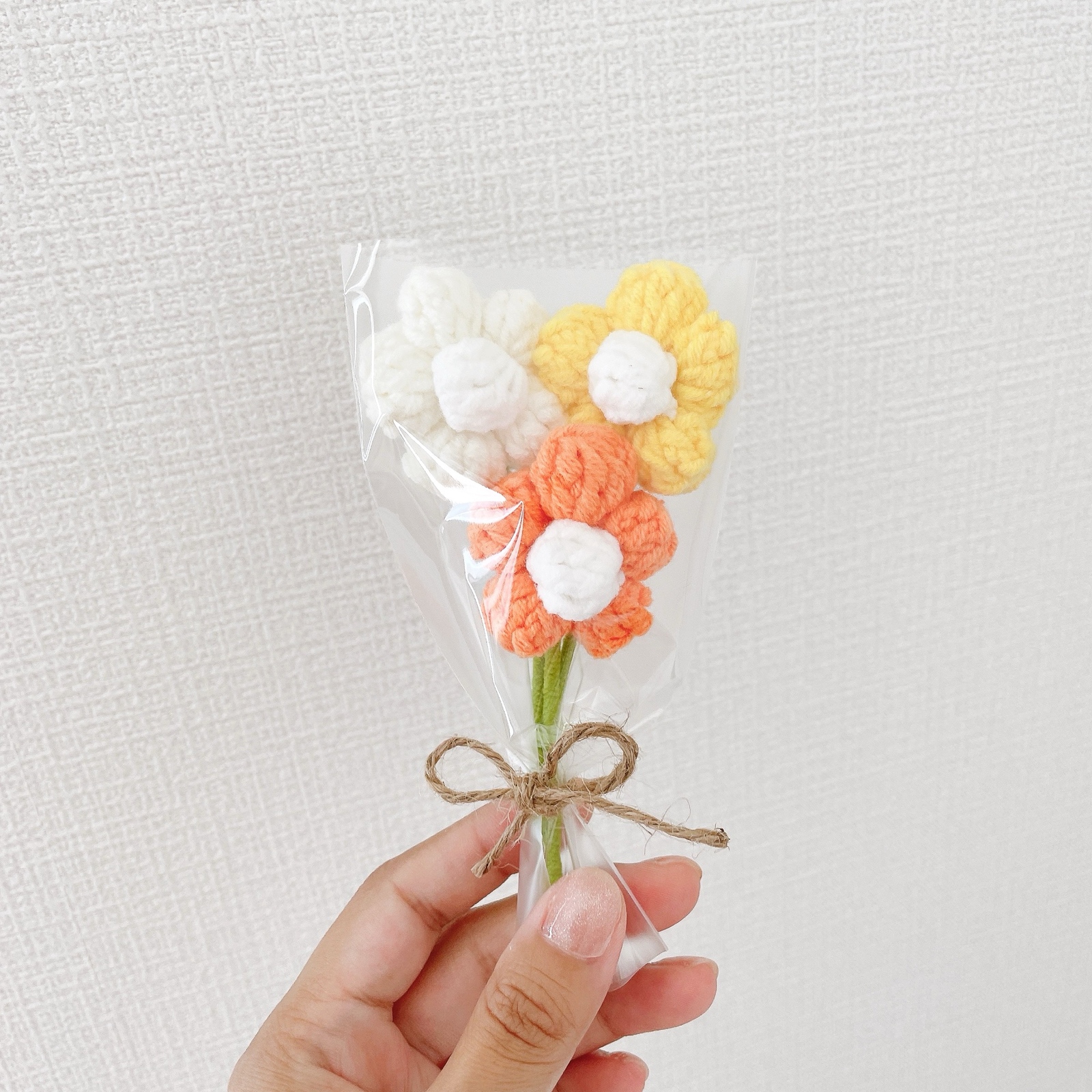 毛糸 かぎ編み あみぐるみ 枯れない花 花束 プレゼント ギフト