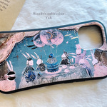 【衝撃に強いグリップケース】iPhoneケース　〈Tea party〉