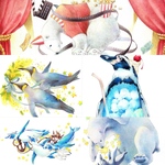 ペンギンとシロクマシリーズ　選べるポストカードセット