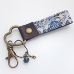 LIBERTY　Felicite　フェリシテ　ブルー　　本革のキーチャーム(Ｇ)　
