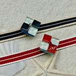 5069真田紐＆ガラスタイル帯留めセット 2セット 浴衣 イベント 帯締め