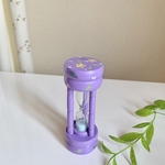 木製砂時計（パープル）　　トールペイント