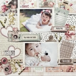 《完成品》you make me smile〜スクラップブッキング12インチレイアウト〜