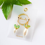 源助大根と二十日大根のゆらゆらピアス＆イヤリング