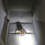 lianhua12様御予約品です　オレンジ＆モスグリーン　バイカラートルマリン(*˘︶˘*).｡.:*♡💕リング