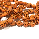 てんとう虫9㎜ 10個 チェコビーズ