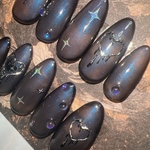 No.57 シースルーネイル〜Black color〜①