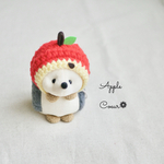 【ハリネズミ用】顔はめ りんご帽子🍎