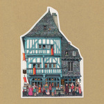 ［La Mère Pourcel / Dinan］A5サイズの型抜きカード