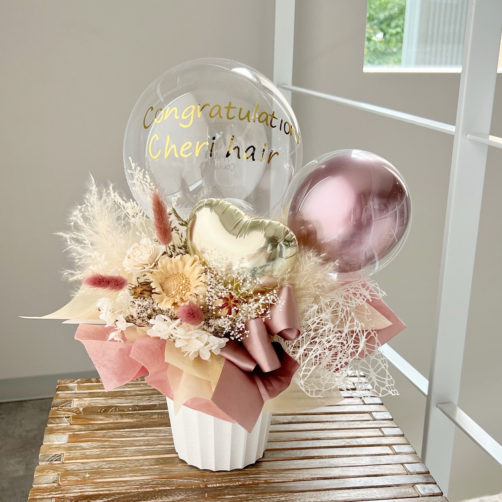 YU rirure様♡ バルーンブーケ 5点 楽天市場】【LINEお友だち200円OFFクーポン】2色から選べる