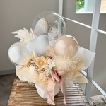 【最短3日以内発送】お花屋さんのバルーンフラワー　232アイボリー　結婚祝い　誕生日　電報　祝電　開店祝い　開院祝い　開業祝い