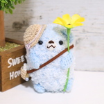 夏散歩・もこクマ(ブルー)