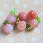 塩源瑪瑙★ライチ型チャーム