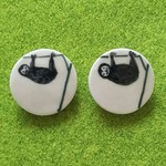 ナマケモノのシルエットブローチ 