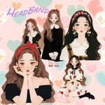 コラージュ用フレークシール 　Headband