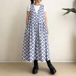ジャンパースカート rayon linen batik motif（ペチコート付き）