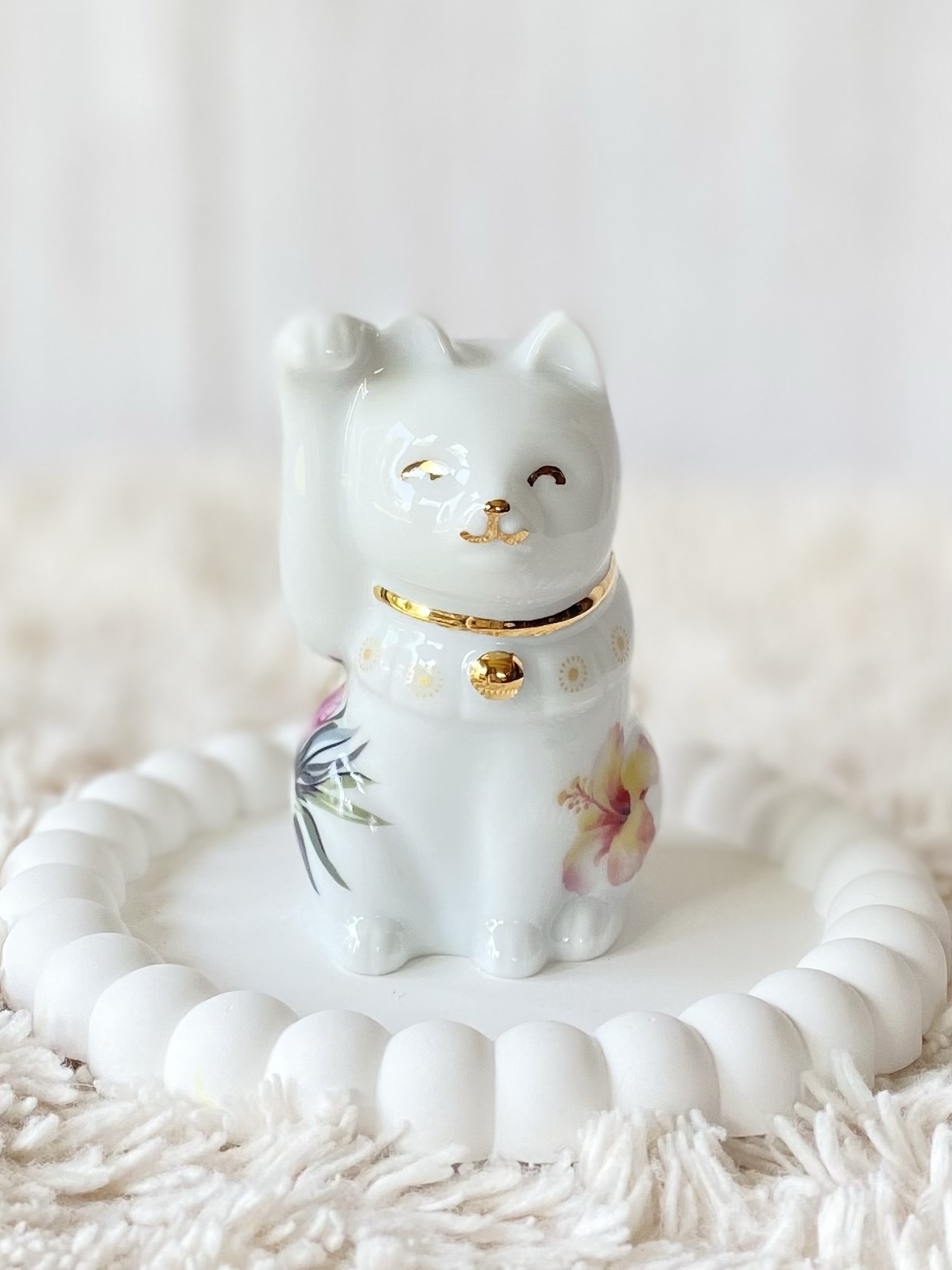 招き猫　正月　ハワイ　猫　金運　福徳　開運　カフェ　雑誌 招き猫 正月 ハワイ 猫 金運 福徳 開運 カフェ 雑誌