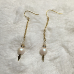 デザインピンパールピアス