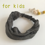 リネンターバンfor kids / bonnet〜ボンネ〜②グレー