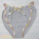 はなうたパンツ/ゆったりショートタイプ／グレー杢無地