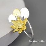 受注製作 蓮の花 指輪 ＊ Lotus fork ring