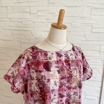 リバティ　リバティブラウス　Tシャツ チャイルドフッドコラージュ　ローズ