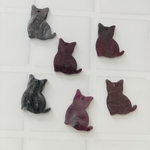 【sale】猫のチャーム(黒系)6個セット