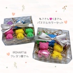 ネコさん、くまさんギフトBOX🎁✨可愛い形のクレヨンのセットです🩷ྀིマルシェで大人気！そのままプレゼントに最適✨