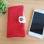 【ｵｰﾀﾞｰﾒｲﾄﾞ 定番レッド】豚革やわらかスマホケース【多機種対応】レザーカバー【iphone6,Galaxy,Xperia】赤
