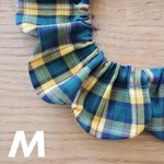《ザビエルM》リバティ タータンチェック イエロー＆グリーン