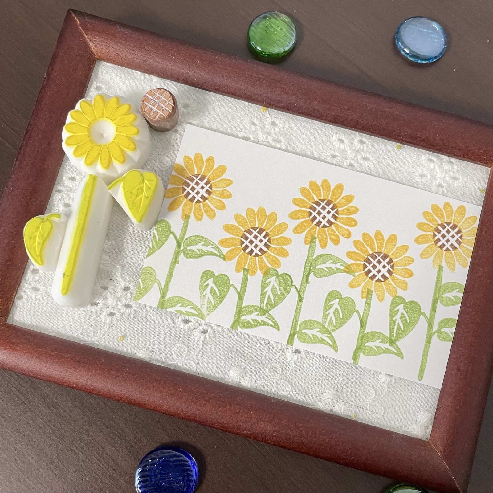 ひまわりの消しゴムはんこ - epo-hanco | minne byGMOペパボ 国内最大