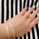 販売×5送料無料💖大人シンプル2💖スワロフスキー×スワロフスキーブレスレット♡ハートカン付き