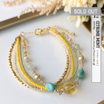 Citrine Mint【シトリン・ミント】#多連 #ブレスレット