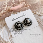 陶器調 お花ピアス𓂃❁⃘𓈒𓏸