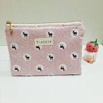 シカさんの ぺたんこポーチ S