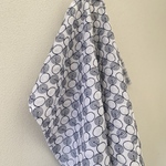 ぐるぐる刺繍のWガーゼクロス